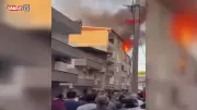 Bursa'da Feci Yangın! Canını Kurtarmak İçin 3. Kattan Atladılar - O Anlar Kamerada