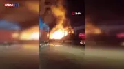 Kocaeli'de Geceyi Alevlere Boğan Lojistik Deposu Yangını! Dev Alevler Korku Dolu Anlar Yaşattı