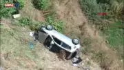 Muğla'da Feci Kaza: Otomobil Uçuruma Yuvarlandı, 2 Kişi Yaralandı!