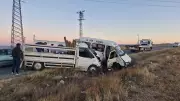 Çorum'da Feci Kaza! Minibüs ile Kamyonet Burun Buruna Çarpıştı: 4 Yaralı