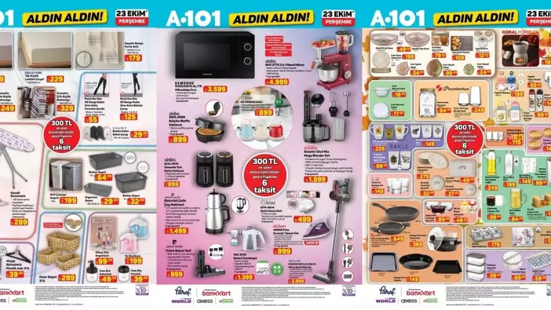 A101'de Bu Perşembe Fırsatlar Fırtınası! Buzdolabı ve Çay Makinesi Kaçmaz