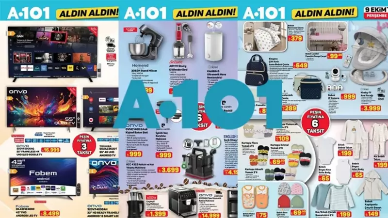 A101'den Yeni Hafta Şahlanışı! 9 Ekim Kataloğu ile Ev Ekonomisine Dev Destek
