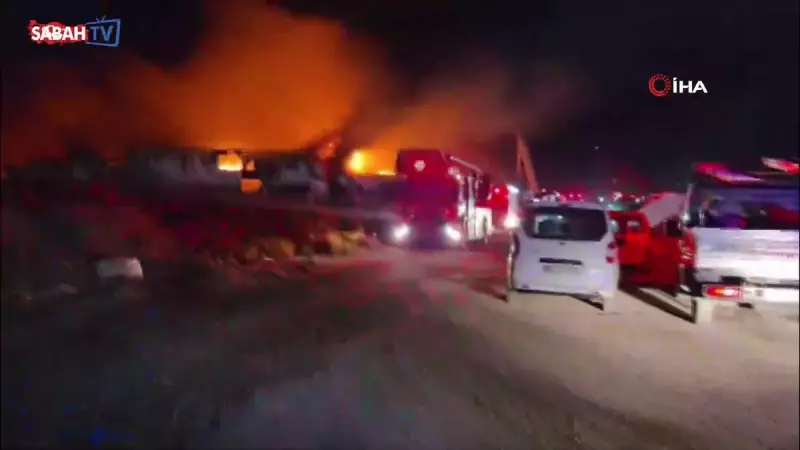 Ankara'da Boya Fabrikasında Alevler İsyan Etti: İşte Çarpıcı Görüntüler