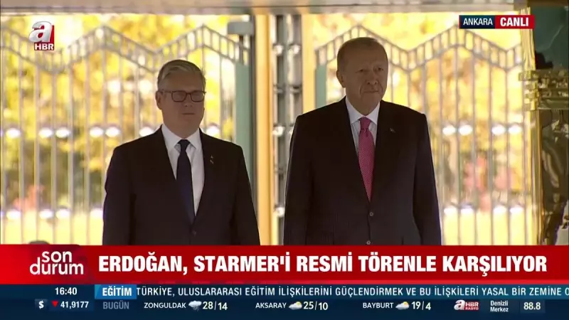 Ankara'da Tarihi Karşılama: İngiltere Başbakanı Sunak, Cumhurbaşkanı Erdoğan Tarafından Resmi Törenle Ağırlandı