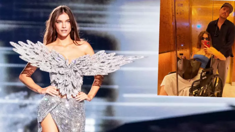 Barbara Palvin Kırık Ayağına Rağmen Podyumda Rüzgar Gibi Esti! İşte O Anlar