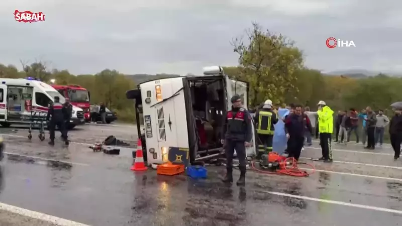 Bartın'da Acı Haber: İşçi Servisi Devrildi! 1 Can Kaybı, 19 Yaralı