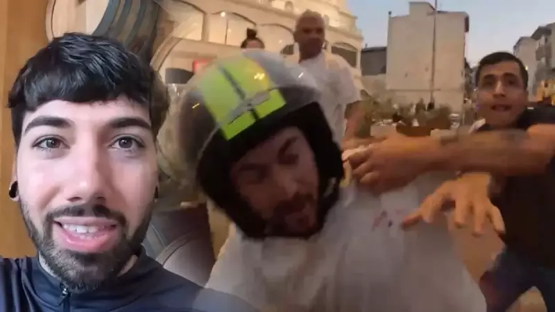 Beyoğlu'nda İspanyol YouTuber'a Vahşi Saldırı! Kameralar Sokak Ortasında Yaşananları Böyle Görüntüledi