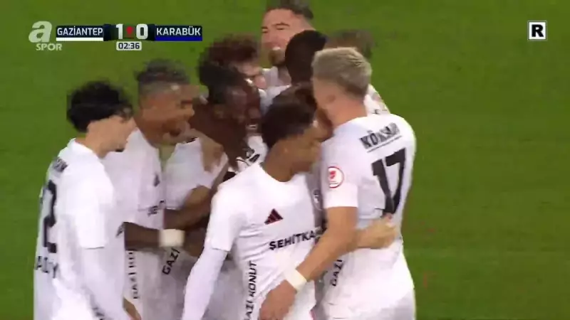 Gaziantep FK, Ziraat Türkiye Kupası'nda Kardemir Karabükspor'u Tek Golle Geçti!