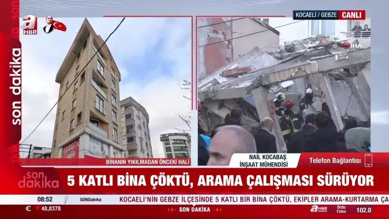 Gebze'deki 6 Katlı Bina Çöktü: İnşaat Mühendisinden Şok Açıklamalar!