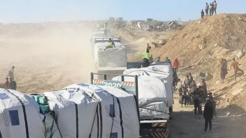 Günde 600 Yardım Tırıyla Gazze'ye Can Suyu! Kızılay Devrede, İnsani Köprü Kuruluyor