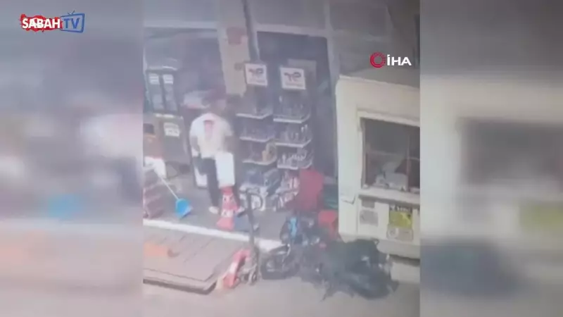 Göz Göre Göre Hırsızlık! Görevlinin Burnunun Dibinde Yapılan Cüretkar Soygun Kameralara Böyle Yansıdı