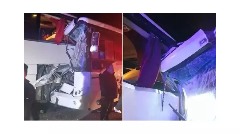 Korkunç Kaza! Servis Otobüsü Yolcu Otobüsüne Çarptı: 13 Yaralı