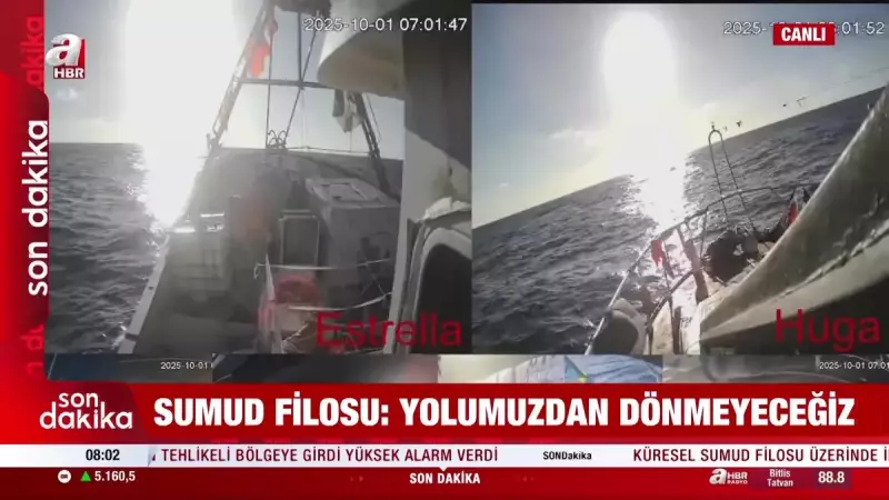 Küresel Dayanışma Filosu Gaza'ya Ulaştı: Riskli Bölgeye Cesur Giriş