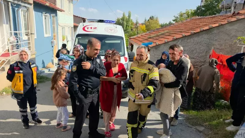 Kütahya'da Anne Çığlığı: Ev Alevler İçindeyken Fedakarlık Destanı Yazdı!