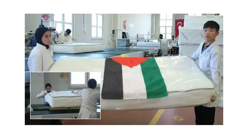 Liseli Ellerden Filistin'e Umut Yatakları: Kızılay Köprü Oldu!