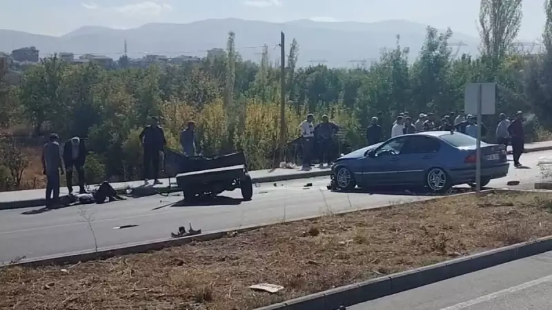 Malatya'da Feci Zincirleme Kaza! 3 Araç Birbirine Girdi, 1'i Ağır 3 Yaralı
