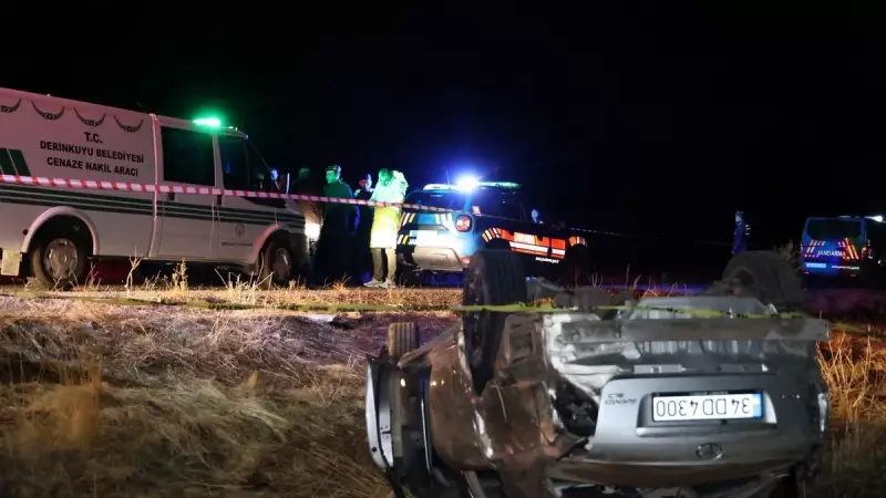 Nevşehir'de Feci Kaza: Otomobil Tarlaya Uçtu, 2 Can Gitti!