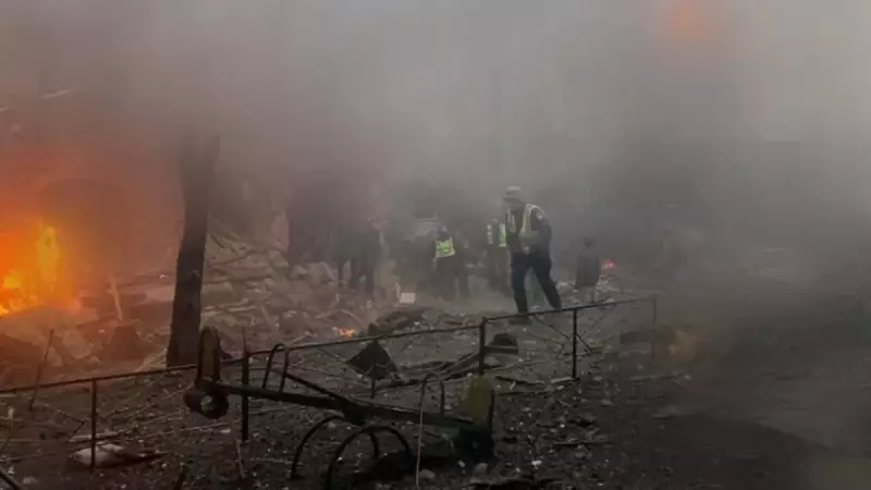 Rusya'dan Kiev'e Füzeler İndi: 1 Can Gitti, 10 Kişi Yaralandı!