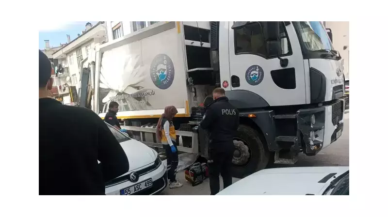 Samsun'da Feci Kaza: Çöp Kamyonu Yayayı Ezdi!