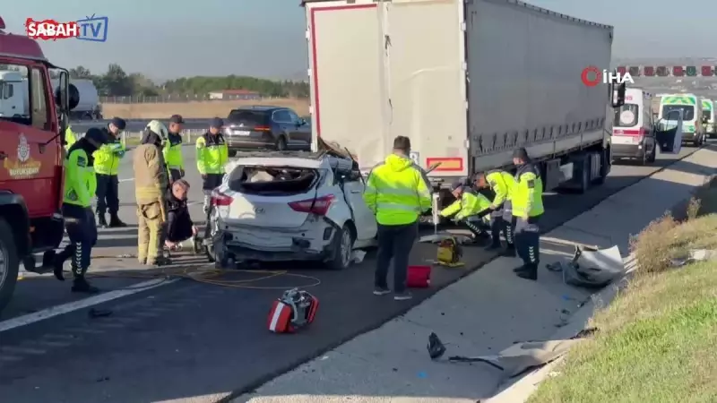 Silivri'de Feci Trafik Kazası: 1 Kişi Hayatını Kaybetti, Kuzey Marmara Otoyolu Adeta Cehenneme Döndü!