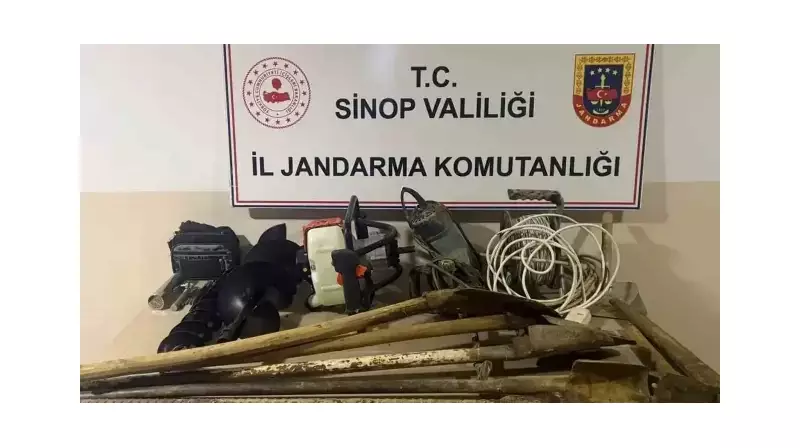 Sinop'ta Tarihi Alanı Talan Ederken Suçüstü! 8 Kişi Gözaltında