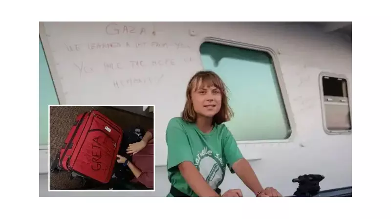 İsrail, Greta Thunberg'i Hedef Aldı! Bavuluna Çizilen Müstehcen Figür Skandalı