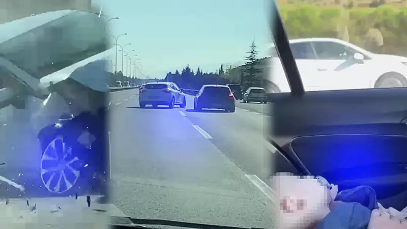 Sürücü Belgesine El Konuldu! Yolda Aile Arabına Saldırıp Kazaya Neden Olmuştu