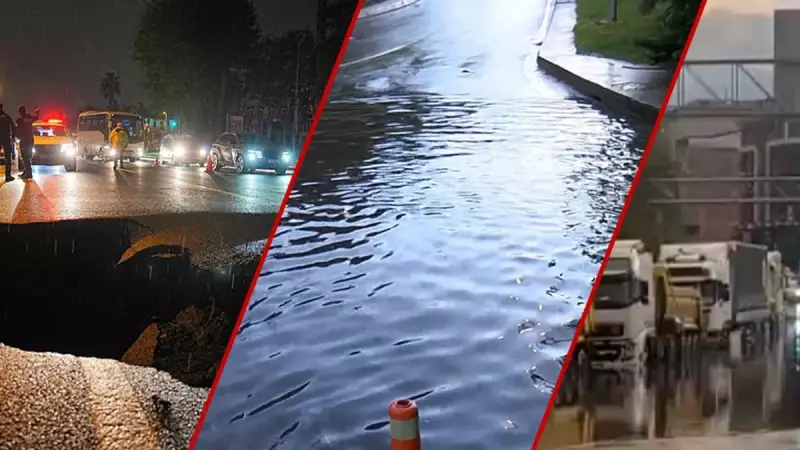 İstanbul'u Saran Saganak: Metropol Felç Oldu, Taksim'de Kaos!