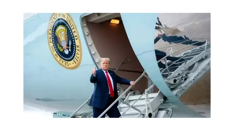 Trump'ın Uçağına Yakın Şüpheli Cisim! Havalimanında Alarm Seviyesi Yükseldi