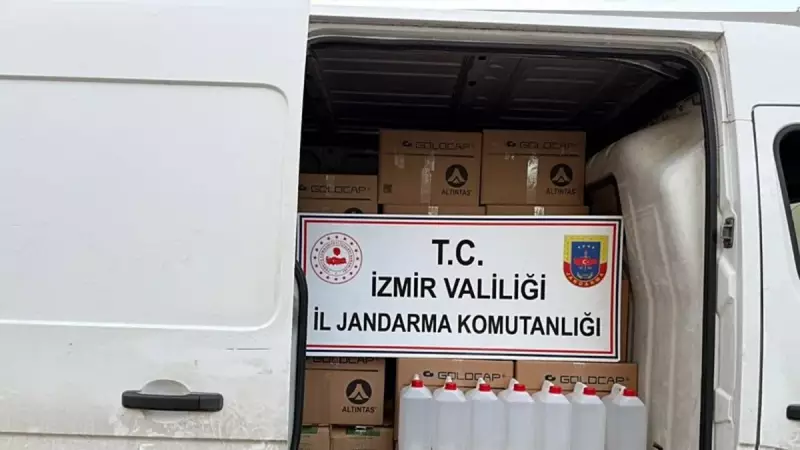 İzmir'de Sahte Alkole Büyük Darbe! 13 Milyon TL'lik Kaçak Üretim Ele Geçirildi