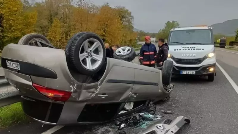 Zonguldak'ta Yağmur Kıyameti: Islanan Asfalt İki Kişiyi Yaraladı!