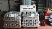 Bursa'da Motor Yağı Kaçakçılığında Büyük Operasyon! Tonlarca Sahte Ürün Ele Geçirildi