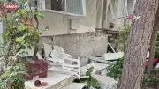 İstanbul'da Tahliye Kararı Çıkan Binada Balkon Çöktü: 1 Yaralı