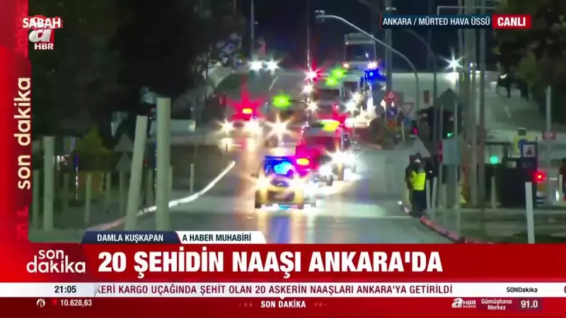 20 Şehit Askerimizin Naaşları Ankara'ya Getirildi