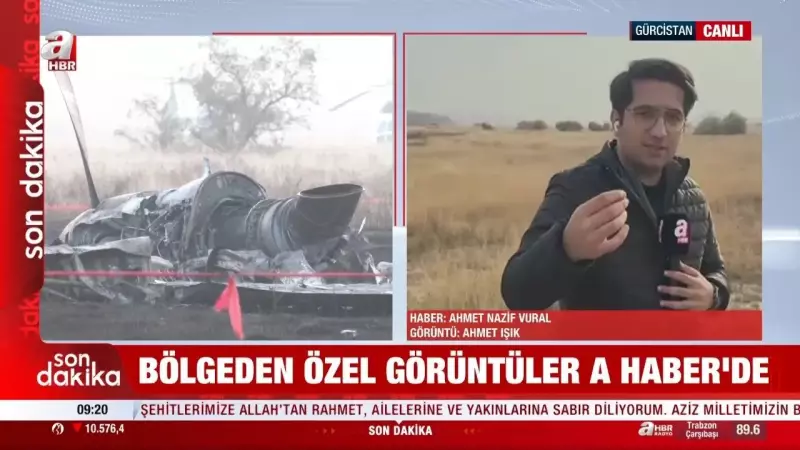 20 Personel Şehit: Gürcistan-Azerbaycan Sınırında Askeri Uçak Düştü