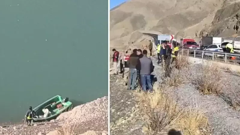 3 Kişinin Olduğu Otomobil Baraj Gölüne Yuvarlandı: Arama Kurtarma Başladı
