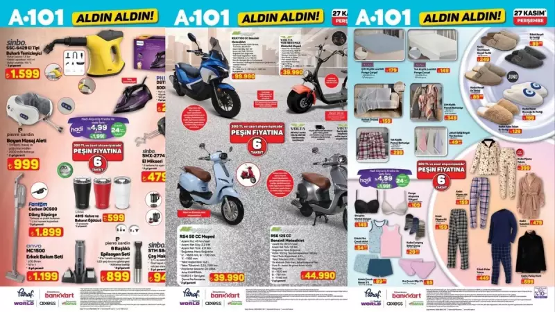 A101 27 Kasım Aktüel Kataloğu: Elektrikli Moped ve Teknoloji Fırsatları
