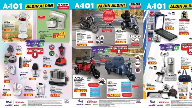 A101'de 13 Kasım İndirimleri: Stand Mikser ve Waffle Makinesi Rafta