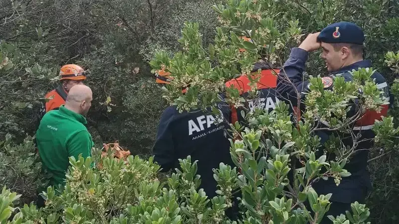 AFAD Ekipleri Ormanlık Alanda Mahsur Kalan Kişiyi Kurtardı