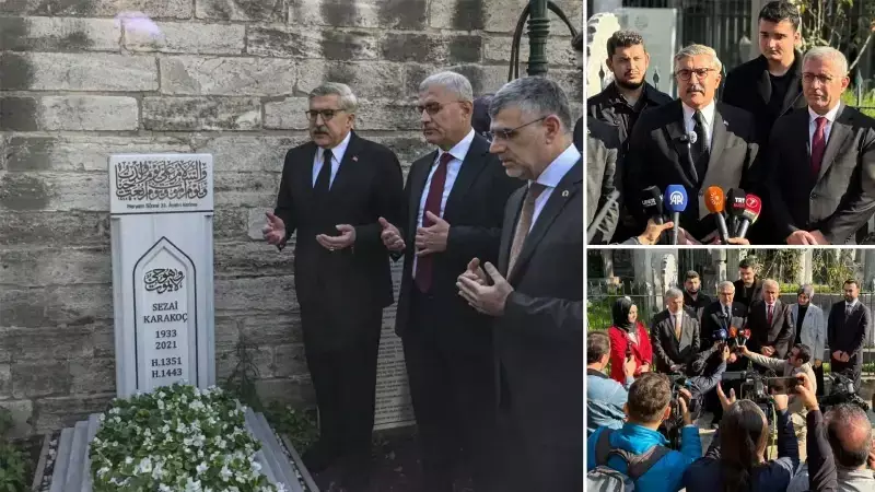 AK Parti'den Sezai Karakoç Anması: Büyük Şair Kabri Başında Dualarla Yad Edildi