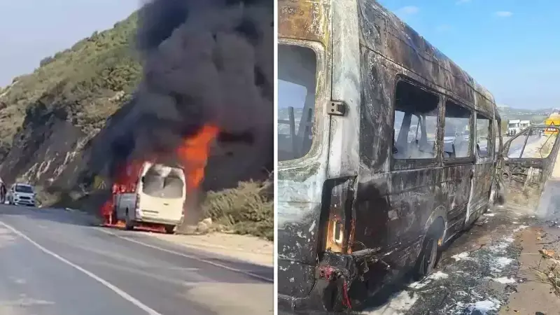 Alevlere Teslim Olan Minibüs Kullanılmaz Hale Geldi