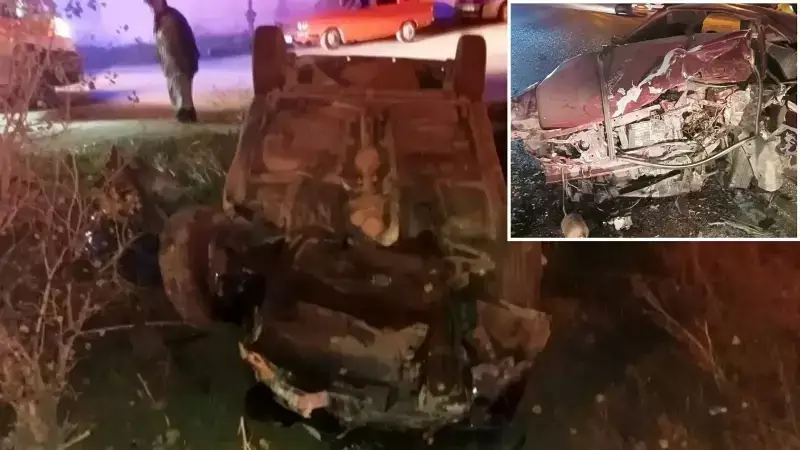 Amasya'da Feci Kaza: 1 Ölü, 3 Yaralı - Kaza Anı Kamerada