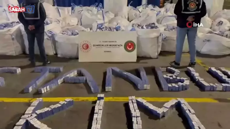 Ambarlı Limanı'nda 94 Milyon Liralık Kaçak Sigara Operasyonu