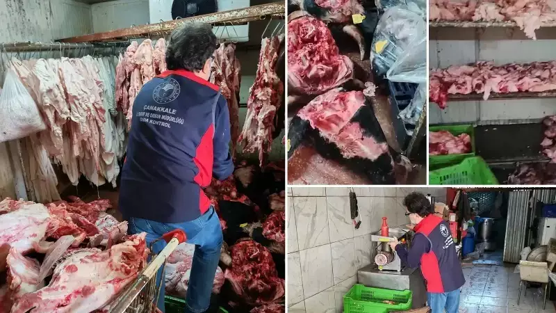 Çanakkale'de Kaçak Et İşleme Tesisi Mühürlendi: 5.410 Kg Ürüne El Konuldu