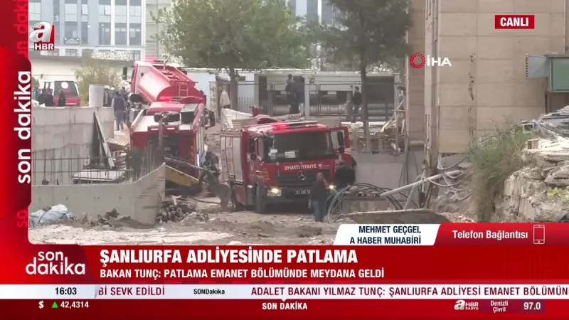 Şanlıurfa Adliyesi'nde Patlama: 4 Yaralı | Bakan Açıklaması