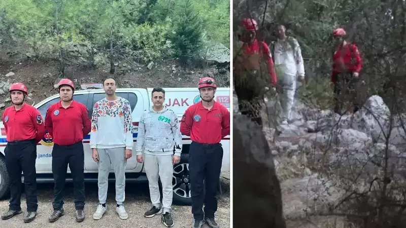 Antalya'da 2 Genç Dağda Kayboldu: 15 Saatlik Kurtarma Operasyonu