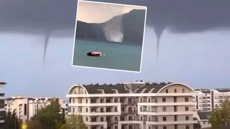 Antalya'da Denizde Peş Peşe 4 Hortum Oluştu