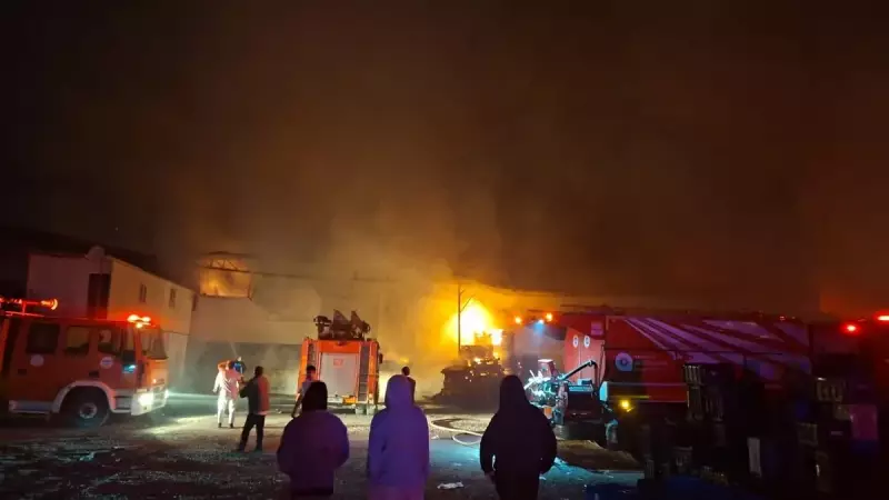 Antalya'da Korkutan Yangın: Paketleme Fabrikası Alevlere Teslim Oldu!