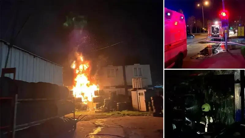 Başakşehir'de Soba Yangını: 2 İş Yeri Zarar Gördü