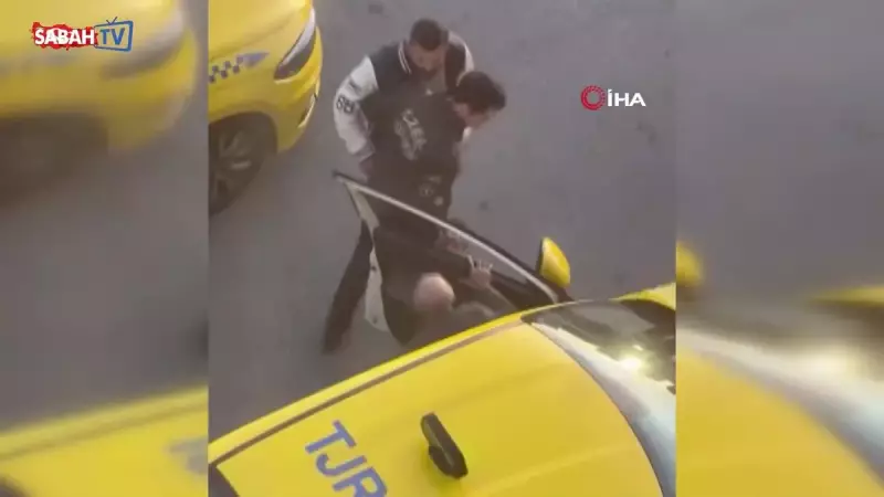 Başakşehir'de Taksici Kavgası Kameralara Yansıdı: Tokatlı Arbede!